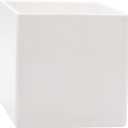 Royal Imports Flower Acrylic Vases Cubes - Decorative Centerpiece for Home or Wedding - Non Breakable Plastic, 6" - White
