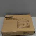 JANSNIMEN Black Corner Bread Box for Kitchen Countertop, Large Bread Container Storage Bamboo Wooden Farmhouse Bread Box with Window Bread Holder