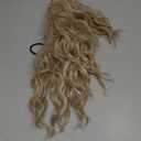 REECHO 14" Ponytail Extension, Claw Clip Ponytail Extension Fake Pony Tails Soft Wavy Multi Layered Clip in Hair Extensions Synthetic Hairpiece for Women HP002 - Light Blonde with Highlights