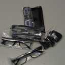 Gaoye Reading Glasses Blue Light Blocking, Readers for Women Men Anti Glare Filter Lightweight Spring Hinge Eyeglasses (5-pack Light Black with Case, 1.75)