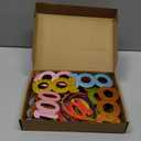 Geosar 100 Days of School Glittered Boppers and Eye Glasses Set, 100 Days of School Headband Photo Props Glasses for Kids