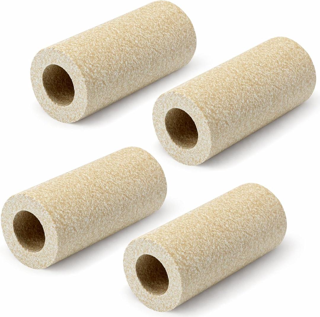 Tuanse 4 Pack 1.75 x 4 Inch Tall Round Kiln Posts High Alumina Kiln Posts Ceramic Shelf Supports for High Temperature Kilns Shelf Sturdy Firing Post