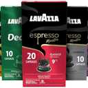 Lavazza Espresso Variety Pack of Aluminum Capsules Compatible with Nespresso* Original Machines, Contains Light, Medium, and Dark Espresso Roast (60 Capsules) BB Date: 02/28/2026