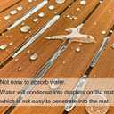 KXKZREN Boat Flooring EVA Foam Decking Sheet Faux Teak Marine Mat Non-Slip Boat Carpet Self-Adhesive Flooring for Jon Boats Motorboat RV Yacht Kayak Swim Platform