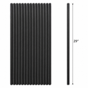 Black Metal Sticks, 29 inch long, 15 packs