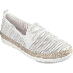 Skechers Women's Bobs Flexpadrille Lo-So Chic Ballet Flat, 13, White Multi