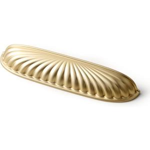 Goo-Ki 5'' (128mm) Hole Centers Champagne Bronze Cabinet Pulls,Accessible Luxury Zinc Alloy Din Cup Cabinet Pulls with Mordern Style,6 Pack