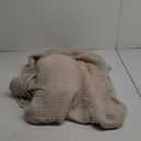 Carriediosa 100% Cotton Muslin Throw Blanket 108" X 90" King Size 4-Layers Khaki