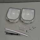 Yokilly Nail Soaking Bowl, 2 PCS Soak Off Gel Polish Remover Manicure Bowl, Acetone Nail Soak Off Bowl for Acrylic Nails Dip Powder Remover Kit with Cuticle Peeler and Cuticle Pusher (Black-8PCS Set)