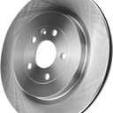 A-Premium 13.58 inch (345mm) Rear Vented Disc Brake Rotors + Ceramic Pads kit Compatible with Select Ford and Lincoln Models - Explorer Flex Taurus 2013-2019, MKS 2013-2016, MKT 2013-2019, 6-PC Set