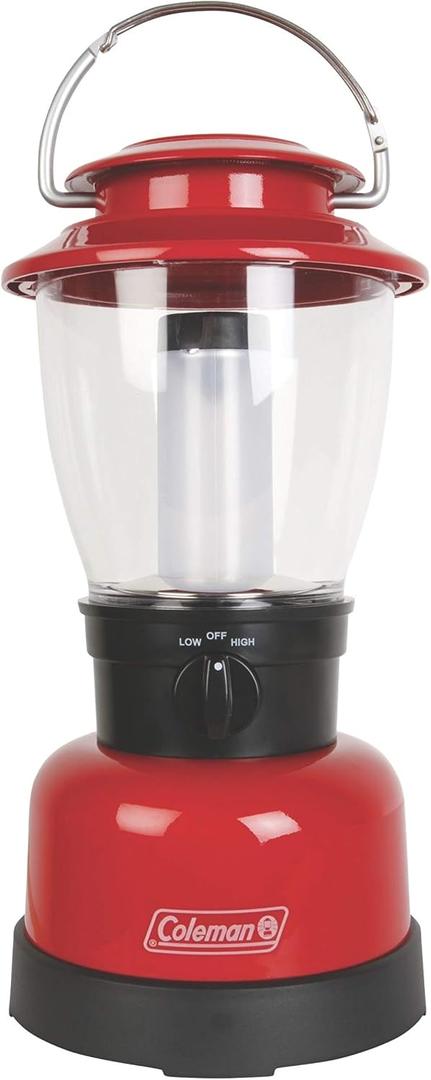Coleman 400L LED Lantern with 4D Battery, Water & Impact-Resistant Lantern with Carry Handle, Lifetime LED Lights Never Need Replacing