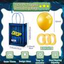 24 Set Game Party Military Supply Loot Drop Box Party Favors Yellow Balloon Ribbon Battle Gifts Bags for Gamers Boys Birthday Graduation Decoration