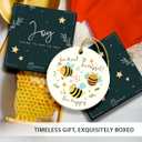 2 x Bee Christmas Ornament 2025 - Cute Bee Gifts for Women Men Boys Girls, Bees Lover Gifts for Friends Neighbors, Ceramic Christmas Ornaments for Tree Decor - Holiday Keepsake & Xmas Gift Exchange Idea