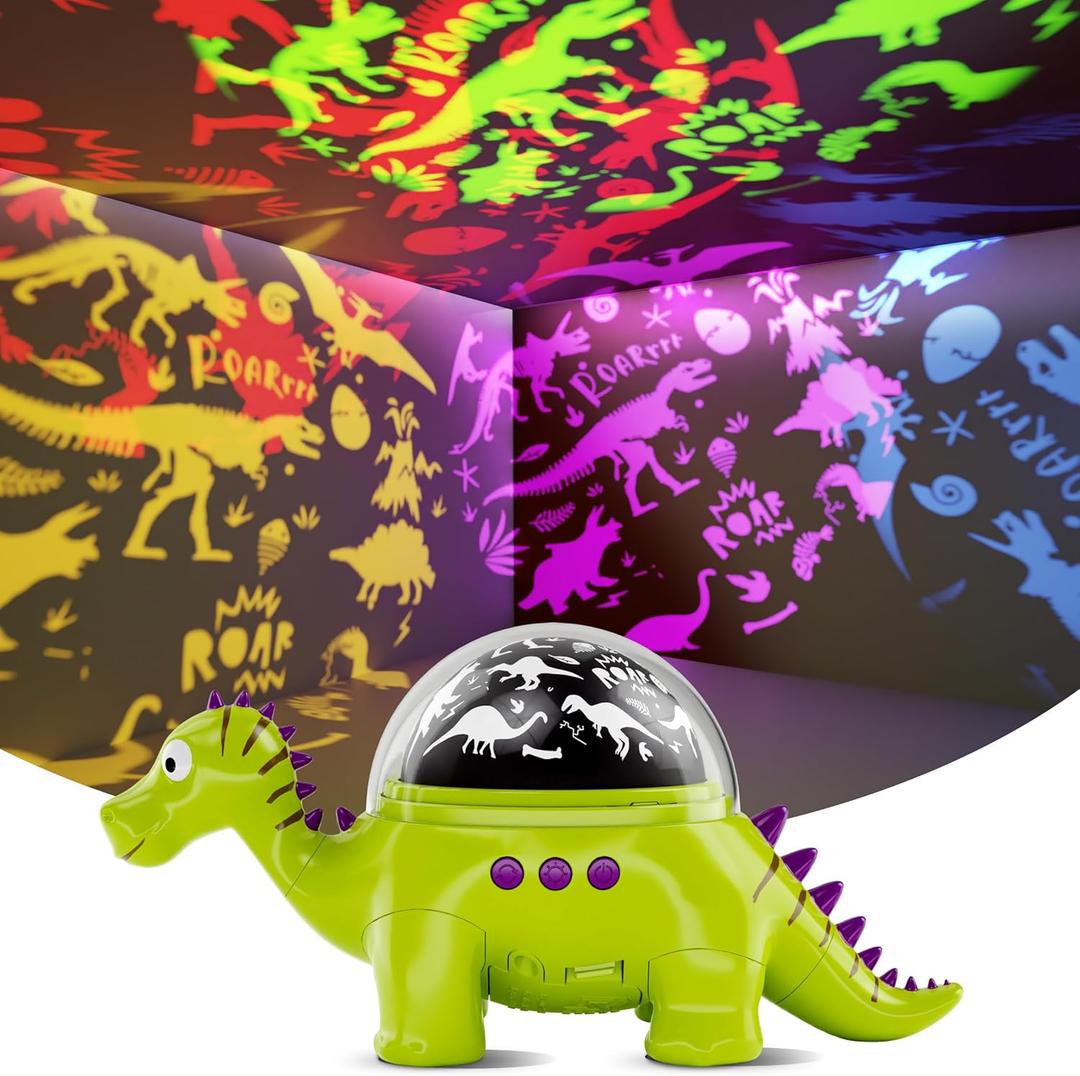 Dan&Darci Dino Projector Night Light for Kid Bedroom - Dinosaur Toys for Kids 3-5, Boys Gift, Toddler, Birthday Gifts Ages 3, 4, 5, 6, 7 Year Old Boy - Room Ceiling Lamp Nightlight Toy Dan&Darci Dino Projector Night Light for Kid Bedroom - Dinosaur Toys for Kids 3-5, Boys Gift, Toddler, Birthday Gifts Ages 3, 4, 5, 6, 7 Year Old Boy - Room Ceiling Lamp Nightlight Toy