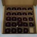 RetroGlo Satin Red G40 LED Globe Bulbs 25-Pack, Frosted Glass, E12 Candelabra Base, 30,000 Hour Life, Indoor/Outdoor Rated