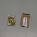 PATIKIL Straight Pipe Lamp Stems Rod Kit, 4 Set M10 Carbon Steel 40mm(1.57") Long Double End Thread Rod with Coupling Nuts Sleeve Connector for Table Lamps Chandeliers, Gold Tone