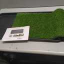 Ottomanson Artificial Grass Puppy Potty Training Pad with Tray, 15" x 30" Reusable Pee Pad for Small Pets and Dogs