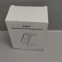 3 in 1 Wireless Charging Station: 5000mAh Removable Power Bank Charger Stand for Phone/Watch/Air Pods - Portable Magnetic Battery Pack for Air 17 16 15 14 13 12 Series (Black)