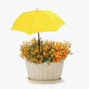 Plant Shade Umbrellas for Outdoor Plants,23.6" Sun Shade Covers, Sun Protection Cloth for Potted Plants, Garden Beds, Patio Flowers