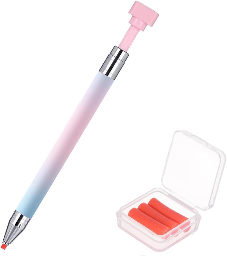 Rhinestone Picker Tool, Refillable Wax Pen with 3 Additional Wax Refills, Rhinestone Pickup Tool for Nail and Diamond Paint Art