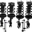 SCITOO Suspension Strut Shock for 2008-2011 for Toyota Highlander Front and Rear Pair Complete Strut Assembly,Stabilizer Bar Link Kit -8pcs