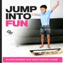 4Balancing Balance Board for Kids - Slackline Wooden Wobble Board