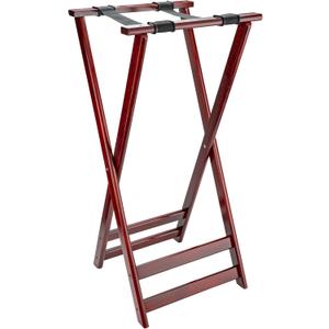 G.E.T. TSW-105 Mahogany 38" high, Hardwood Tray Stand Hardwood Tray Stands Collection