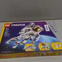 LEGO Creator 3 in 1 Space Astronaut Toy, Building Set Transforms from Astronaut Figure to Dog to Viper Jet, Space-Themed Gift Idea for Boys and Girls Ages 9 Years Old and Up, 31152