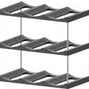 Space Saving Stackable Water Bottle Shelf Space Efficient Water Bottle Storage Holder Functional Organizers for Cabinets