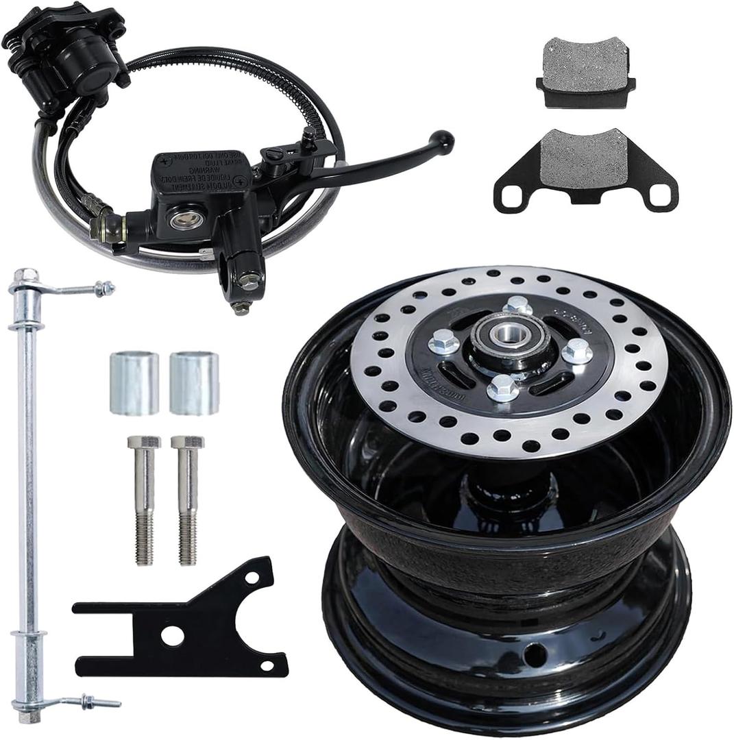 JMCHstore Rear Rim Disc Hydraulic Brake Kit for Baja Massimo MB200, Baja Heat, Mini Baja, Baja warrior, Baja Carbon 6.5 196cc Mini bike