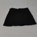Floerns Women's Casual Split Hem High Waist Denim Skorts Skirt Shorts (Medium, Black)
