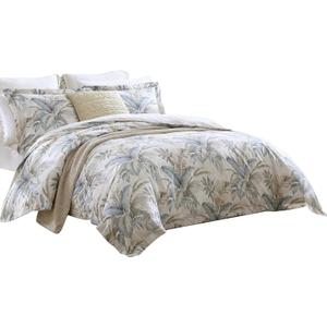 Tommy Bahama - Queen Comforter Set, Reversible Cotton Bedding with Matching Shams, Oeko-Tex Certified (Bakers Bluff Blue)
