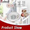 findmall 50FT Air Conditioning Tubing Hose Extension 3/8 and 5/8 Inch Insulated Copper Hoses Fit for Mini Split Air Conditioner