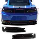 JeCar Smoked Black Tail Light Covers for Chevrolet Camaro Rear Light Guards Trim Accessories 2016-2018 Camaro LS/LT/RS/ZL1/SS