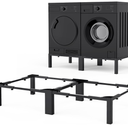 Washer and Dryer Stand Adjustable All-In-One - Heavy Duty Universal Washer and Dryer Stand Fits (40.9-66.14L) x (20.47-33.07W) x (12.6H Inch) - For Front Load Washers and Dryers (Black)