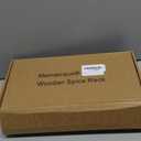 Tiered Spice Rack Organizer for Cabinet, Wooden Spice Rack for Countertop, Spice Shelf organizer, Spice Organization for Cabinet (13.75 in)