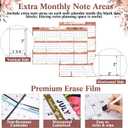 2026 Wall Calendar 32" x 48" Dry Erase Erasable Jumbo XL Wet Dry Calendar Large Laminated Planner 12 Month Horizontal Vertical from January to December for Planning(Boho)