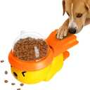 Interactive Dog Toy Food Puzzle, Treat Dispensing Slow Feeder for Dogs & Cats, Enrichment Toy to Reduce Boredom, IQ Training Toy, Pet Food Dispenser with DIY Stickers