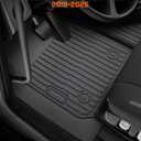 Truck Floor Mats for Freightliner Cascadia: 2018-2026, All Weather TPE Heavy Duty Semi Floor Liners for Cascadia 2025 2024 2023 2022 2021 2020 2019 2018, Car Accessories Rubber Carpet for Big Rig 3PCS