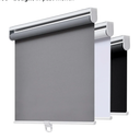 AOSKY Cordless Roller Shades Blackout Blinds for Windows Room Darkening Rolled Up Shades with Spring System, UV Protection Window Shades Door Blinds for Home and Office (35" W x 72" H, Grey)Amazon's Choice