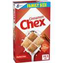 Cinnamon Chex Cereal, Gluten Free Breakfast Cereal, Made with Whole Grain, Family Size, 19.2 oz, BBD: 10Jan27