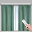 Curtain Track, Ceiling Curtain Track for Room Divider, Ceiling Mount Rail Set with Roller Hooks, White