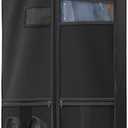 43" Travel Garment Bag with Accessories Zipper Pocket, Heavy Duty Suit Bag for Suits, Tuxedos, Dresses, Coats, Black, 1 pack