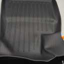 Floor Mats for 2024 Tesla Model 3 Highlan All Weather TPE Mat 3PC Black 1st & 2nd Row Full Car Accessories Liner Set