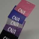 Lyrow 5 Pcs CNA Badge Holder in 5 Glitter Colors Retractable ID Name Identification Badge Nurse Nursing Accessories Reel Holder Gifts for Nurse Doctor Hospital Worker