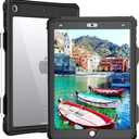 for Waterproof iPad 10.2 Case, Waterproof iPad 9th /8th/7th Generation Case Built-in Screen Protector, Full Body Shockproof Protection Case with Strap for iPad 10.2 inches 2021/2020/2019