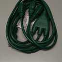 DEWENWILS Christmas Outdoor Extension Cord 1 to 3 Splitter, Total 12FT, 13A 125V 1625W 16/3C SJTW Extension Cord Outdoor, Heavy Duty Extension Cord for Holiday Decorations, Outdoor Light, ETL (Green)