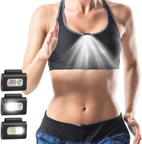 Running Lights for Runners, 3Pack Night Running Lights with Strong Magnetic Clip, Rechargeable Reflective Running Gear for Night Safety Walking, Running, Jogging, Camping, Hiking, Outdoor Adventure