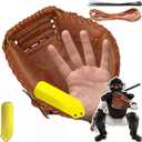 Catchers Thumb Guard for Baseball & Softball, Catchers Thumb Protector Shield Catching Training Glove Padding Hand Injury Prevention Accessory Impact Protection Reduce Sting