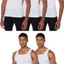 Hanes Men's 5-Pack ComfortBlend Tank with FreshIQ (X-Large, White)